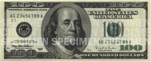 100 dolarów 1996