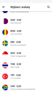 Revolut dodawanie kont walutowych