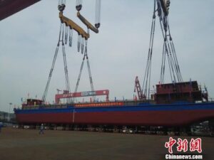 Chiński statek elektryczny. Image Credit: China News/Peng Yonggui