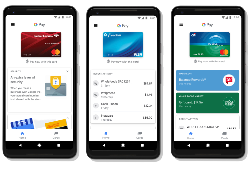 google assistant google pay