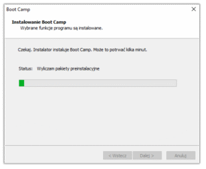 Oprogramowanie BootCamp dla Windows