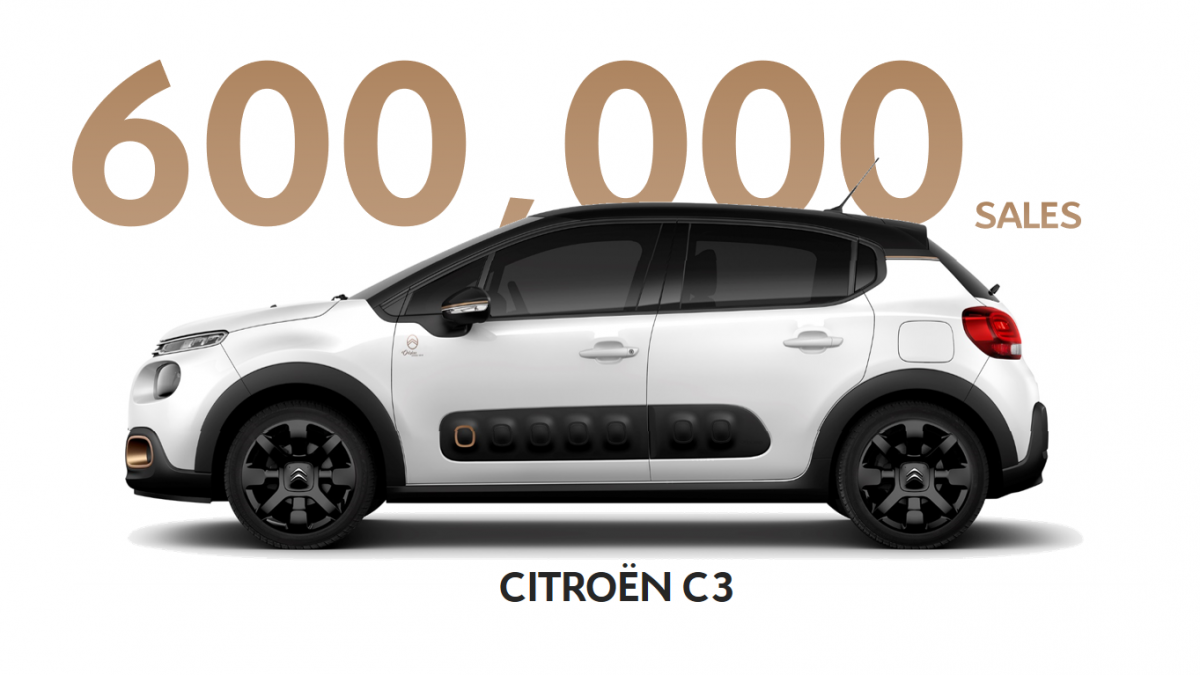 Citroën: 600 tysięcy sprzedanych C3 w ciagu 30 miesięcy!