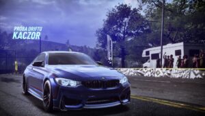 Need For Speed Heat - BMW M4 podczas próby driftu