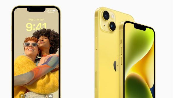 żółty iPhone