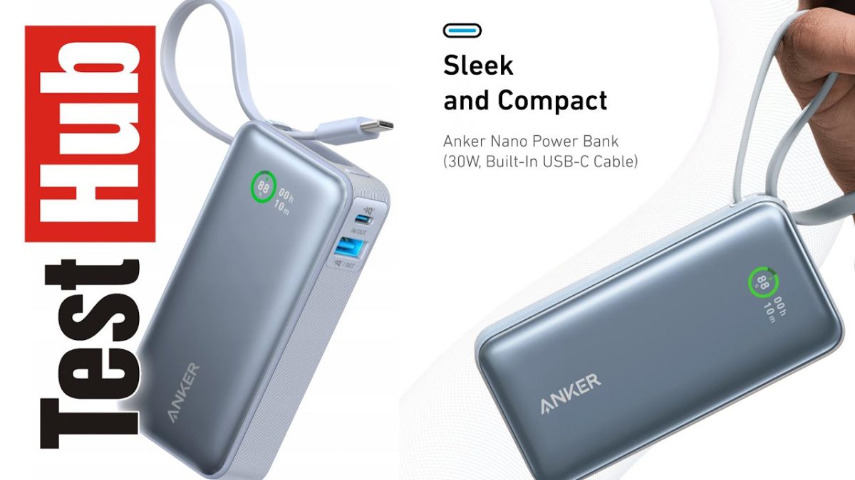 Anker Nano A1259 10 000 mAh 30W Power Bank 2xUSB-C 1xUSB-A