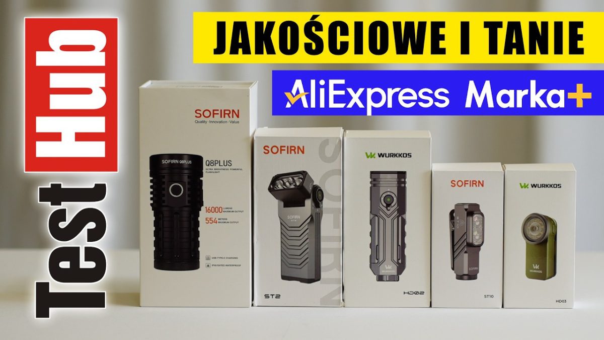 Wysoka jakość i&nbsp;przystępna cena latarki Sofirn Q8Plus, ST2, ST10 oraz&nbsp;Wurkkos HD02, HD03