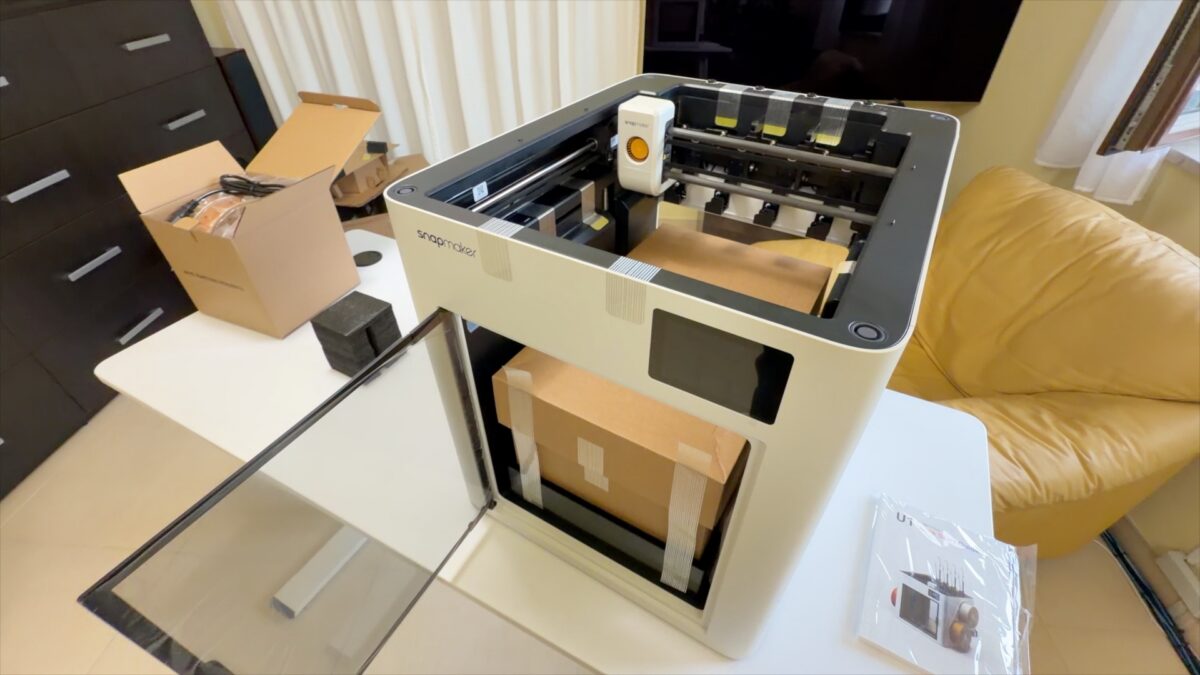 Snapmaker U1 Kolorowa drukarka 3D – unboxing, montaż i uruchomienie. Nie uwierzysz jakie to proste!