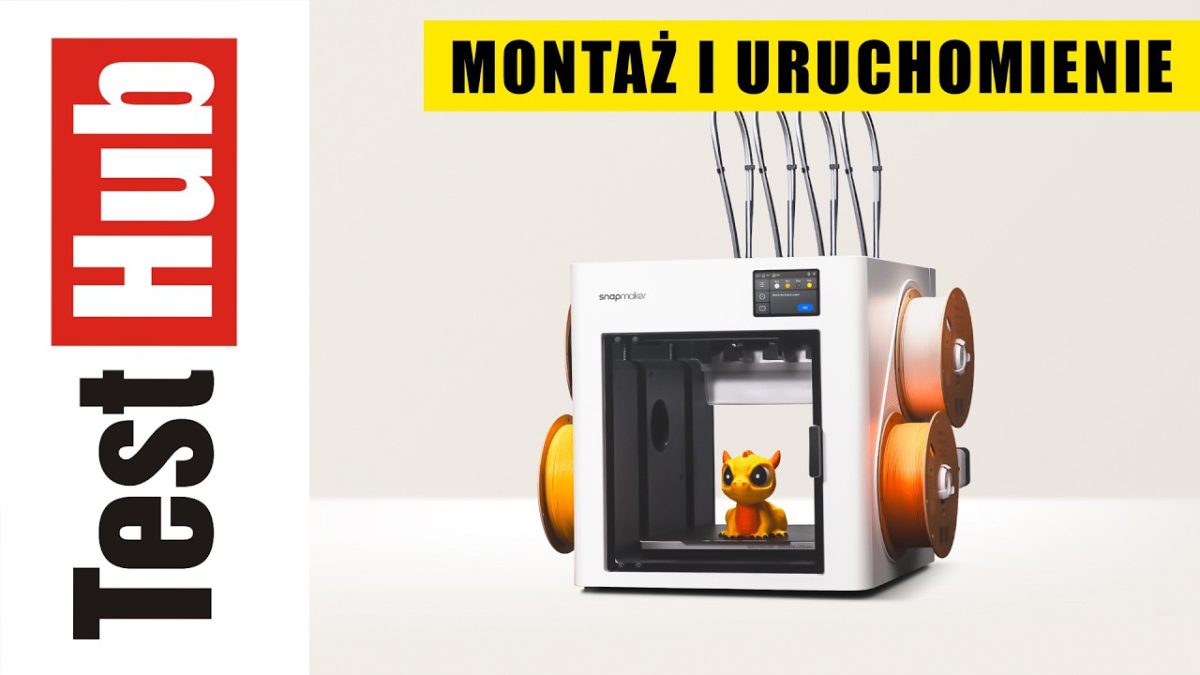 Snapmaker U1 Kolorowa drukarka 3D – unboxing, montaż i&nbsp;uruchomienie. Nie&nbsp;uwierzysz jakie to&nbsp;proste!