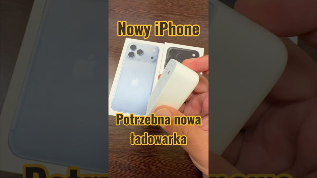 Do nowego iPhone nowa ładowarka aby ładować pełną mocą!