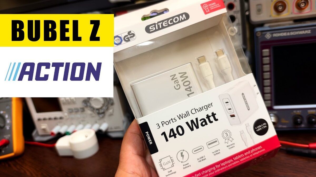 Bubel z Action Ładowarka 140W Sitecom