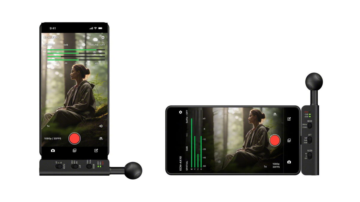 Sony ECM-AX10 - mikrofon do smartfona z dźwiękiem przestrzennym
